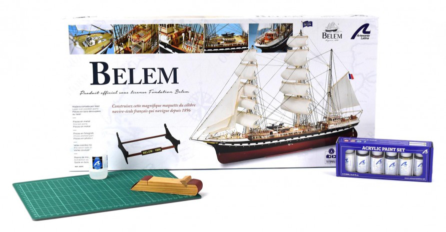 Modeling Gift Ideas: Gift Pack Model Training Ship Belem (22519-L) by Artesanía Latina.