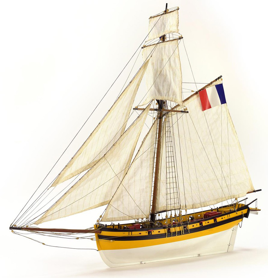 Wooden Model Ship Kit Corsair Cutter Le Renard (22401) by Artesanía Latina.