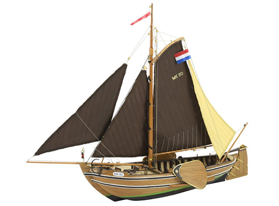Wooden Model Ship Kit Dutch Fishing Boat Botter (22125) by Artesanía Latina.