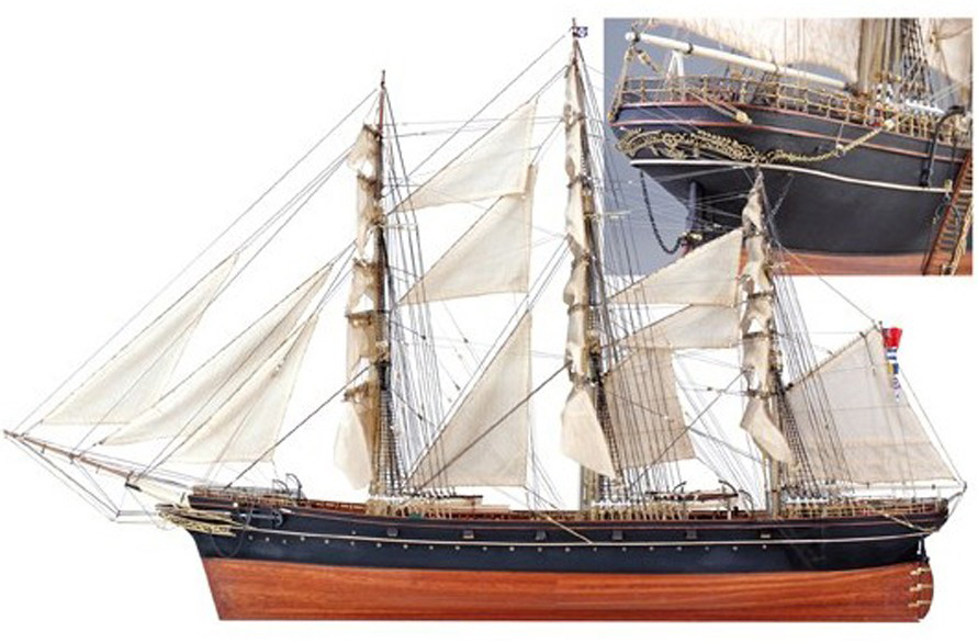 Wooden Model Ship Kit British Tea Clipper Cutty Sark (22800) by Artesanía Latina.