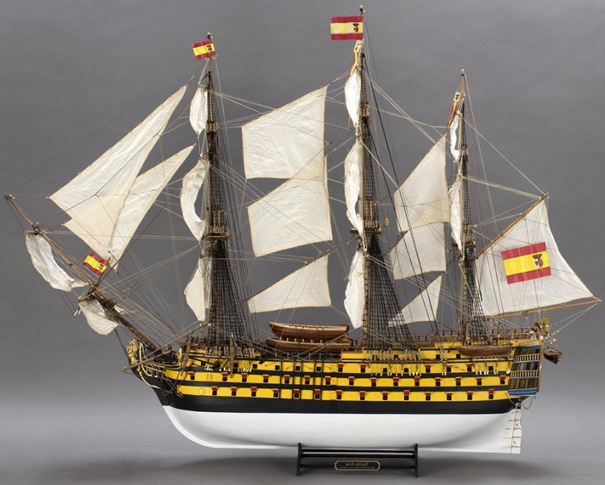 Wooden Model Ship Kit Santa Ana Trafalgar 1805 Edition (22905-N) by Artesanía Latina.