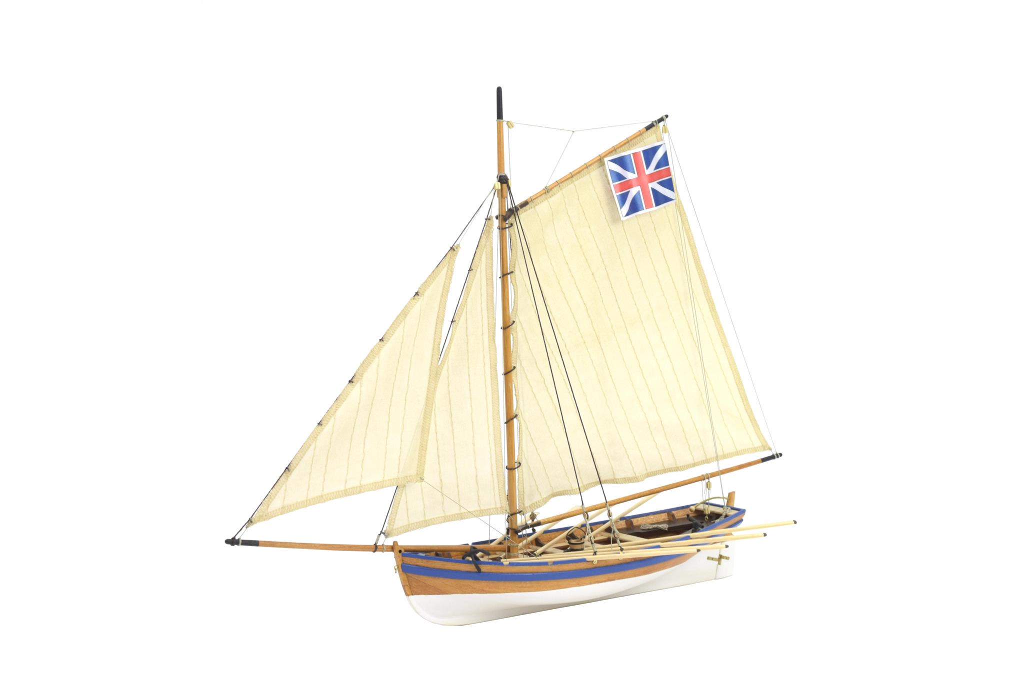 Bounty Jolly Boat Model (19004-N). 1:25 Scale Modeling Ship Kit in Wood by Artesanía Latina.