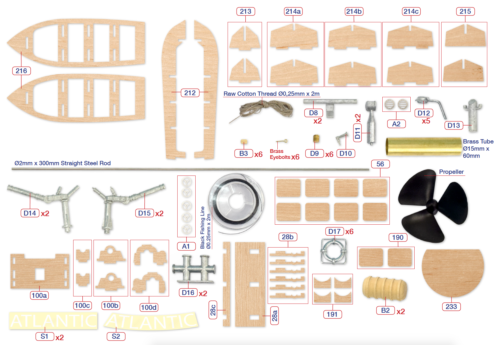 Assembly Guide for Tugboat Atlantic Model (20210) by Artesanía Latina.
