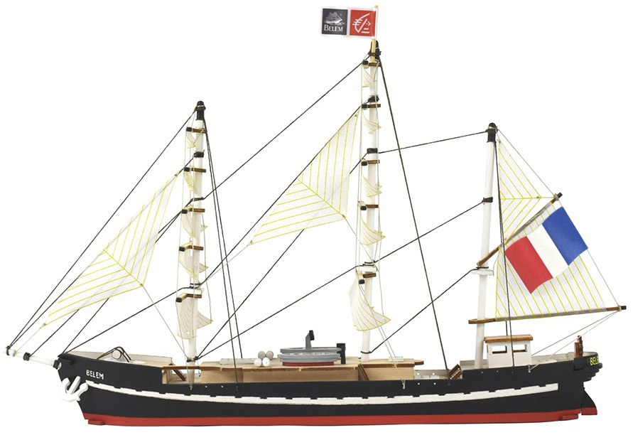 Maquettes faciles à construire : Easy Kit en bois du navire-école français Belem par Artesanía Latina. Niveau débutant (17001).