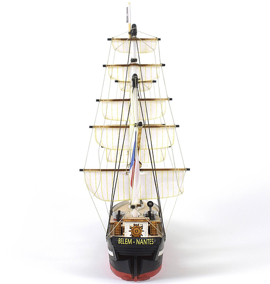 Boat Model Easy Kits: Wooden French Training Ship Belem by Artesanía Latina. Beginner Level (17001).