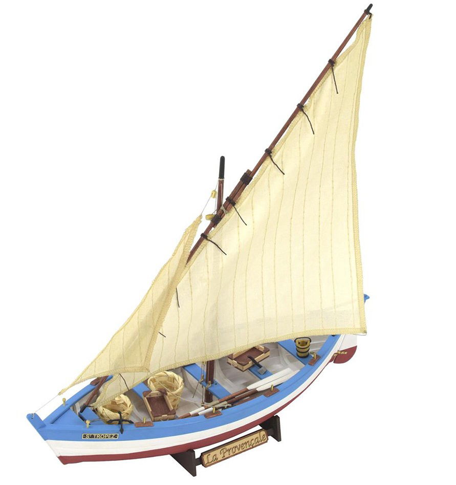 RÉPLICA MAQUETA BARCO PESQUERO. L:42 cm - H:31 cm - LAMARENCALMA