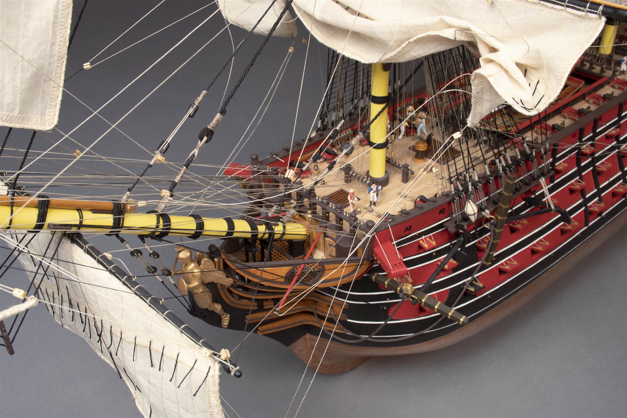 Model Ship Santisima Trinidad in Wood Trafalgar 1805 Edition at 1:84 Scale (22901) by Artesanía Latina.