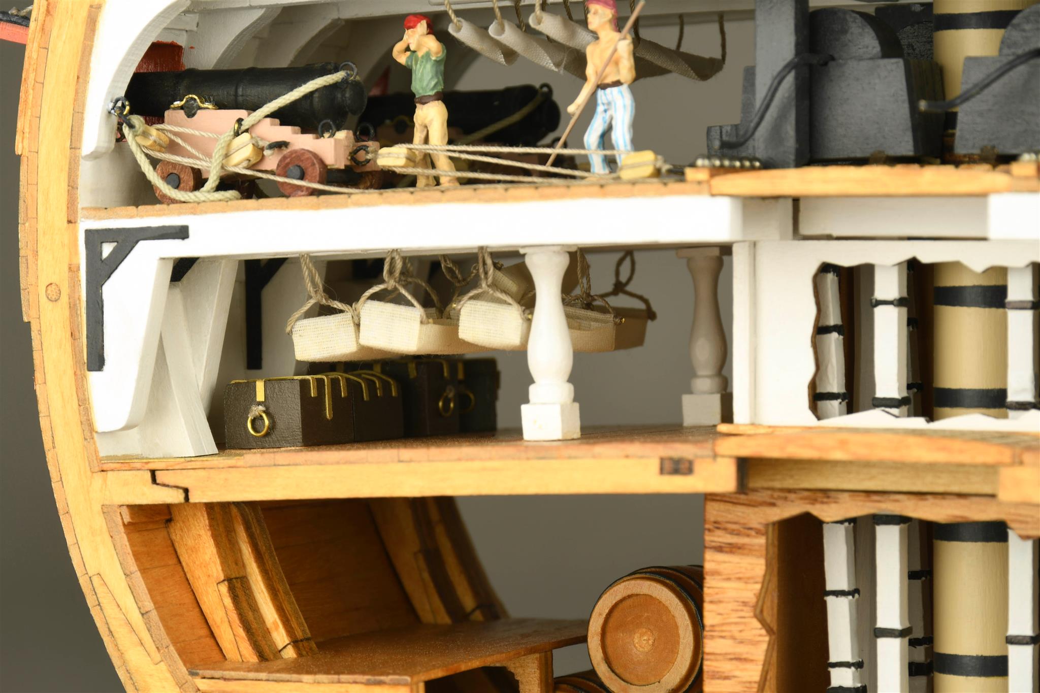 HMS Victory Model Ship Cross-Section in Wood (20500) by Artesanía Latina.