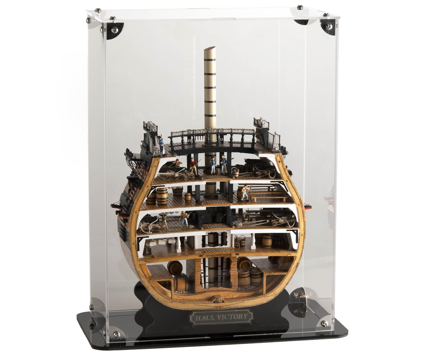 Urna de Metacrilato para Exposición Maqueta Sección HMS Victory (20500AS) de Artesanía Latina.