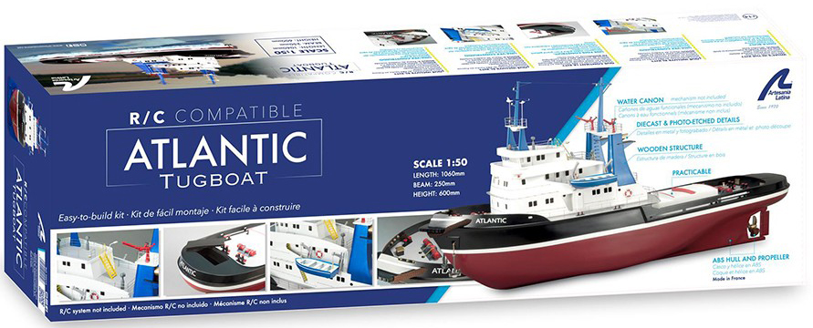 Modelling on 2023 Black Friday : Ship Model Tugboat Atlantic (20210) by Artesanía Latina.