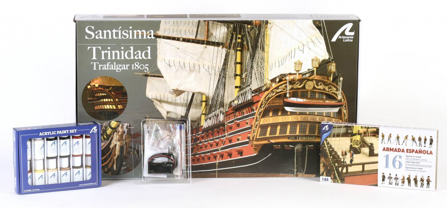 Model Kits Gift Ideas: Gift Pack Model Ship Santísima Trinidad (22901-L) by Artesanía Latina.