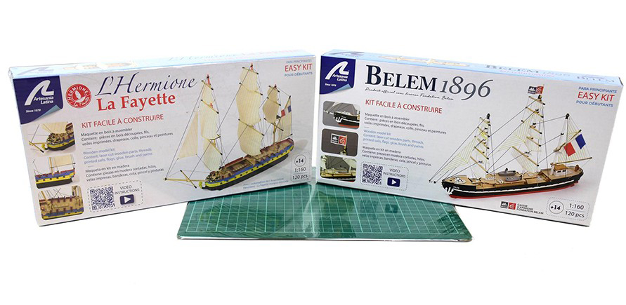 Gift Pack Model Ships Easy Kits Belem & Hermione La Fayette (17000-L) by Artesanía Latina.