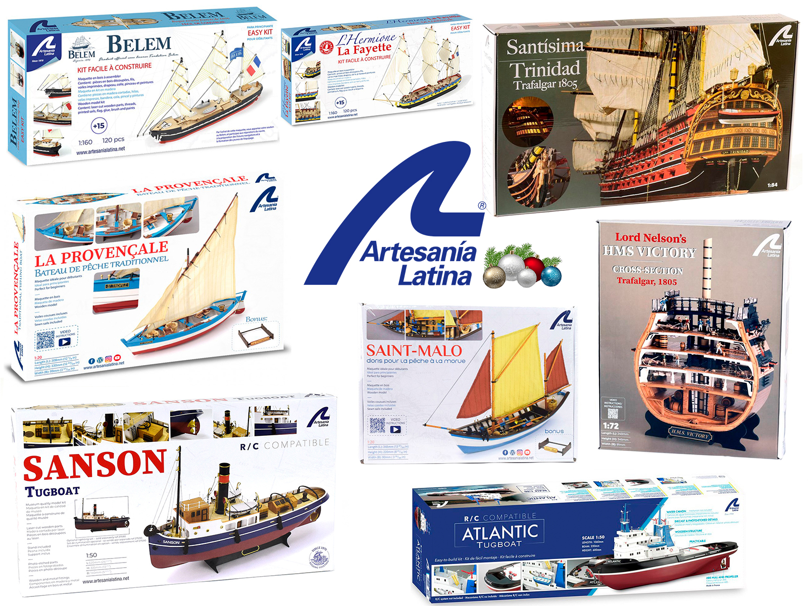 Model Building at Christmas: Artesanía Latina Wishes You a Happy Holidays and a 2024 Full of Modeling!