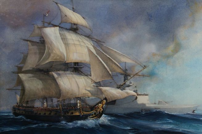 Mémoire Frégate Hermione La Fayette (II) : Épave, localisation et reconstruction du navire français.