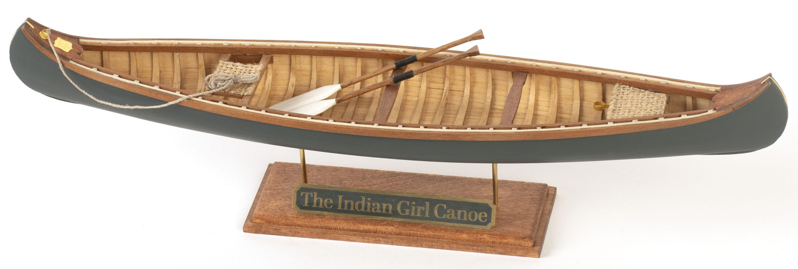 Indian Girl Canoe Model (19000) at 1:16 Scale. Wooden Ship Model Kit for Beginners by Artesanía Latina.