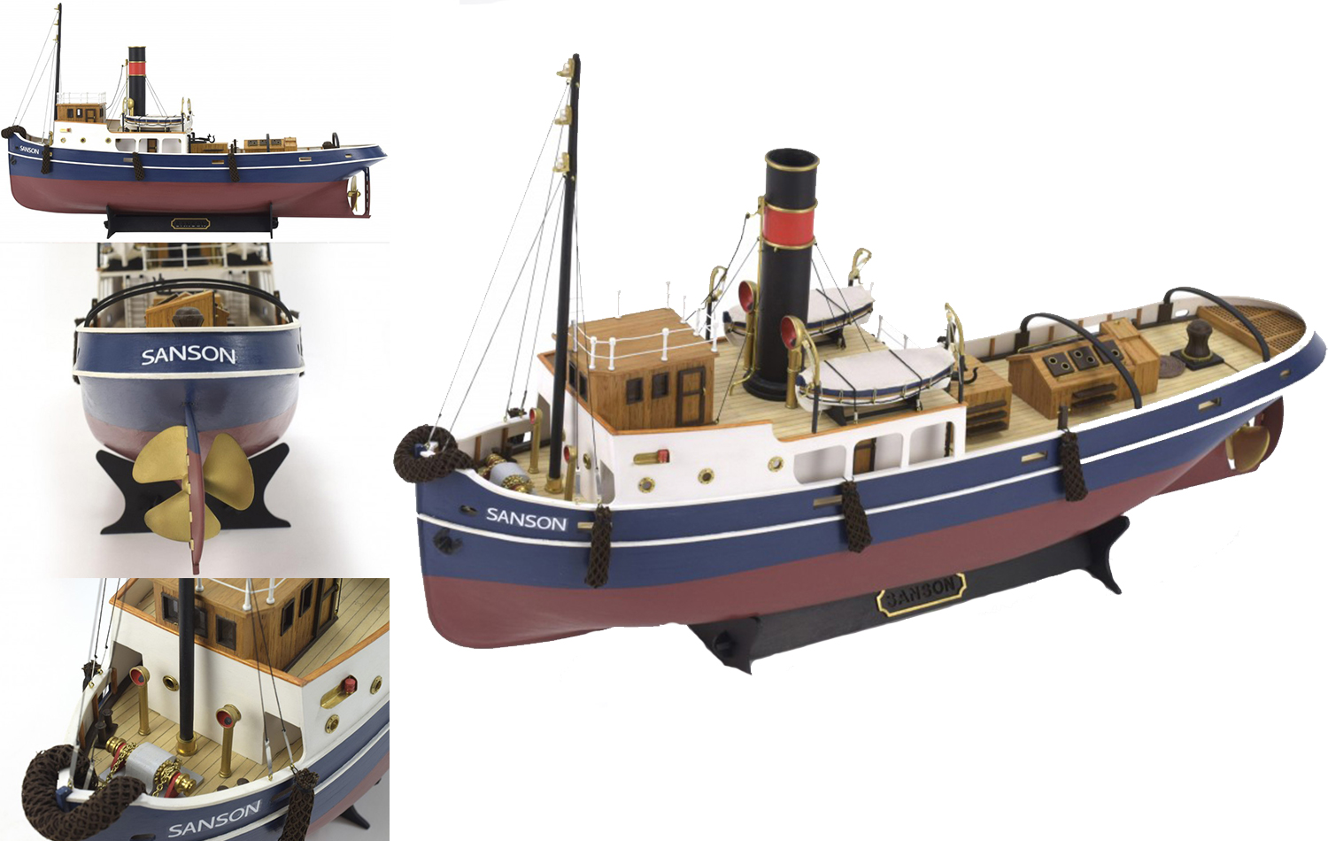 Ship Models Intermediate Level: Tugboat Sanson (20415) by Artesanía Latina.