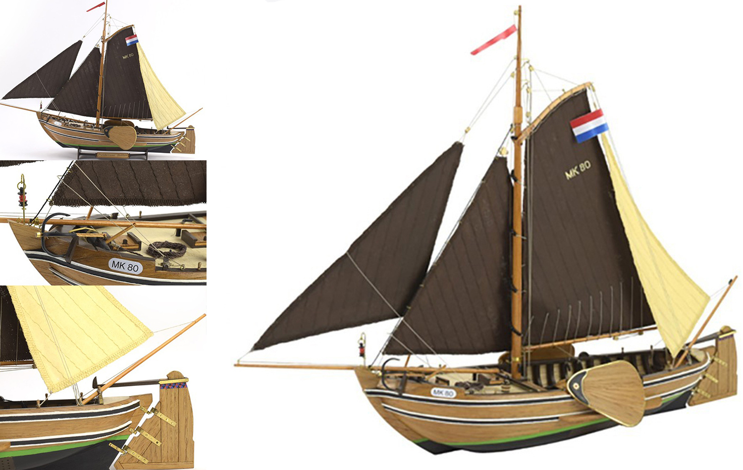 Maquetas Barcos Nivel Medio: Modelo Barco de Pesca Neerlandés Botter (22125) de Artesanía Latina.