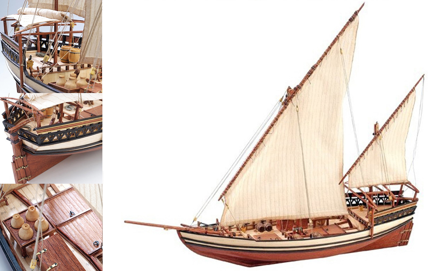 Maquetas Barcos Nivel Medio: Modelo Dhow Árabe Sultán (22165) de Artesanía Latina.
