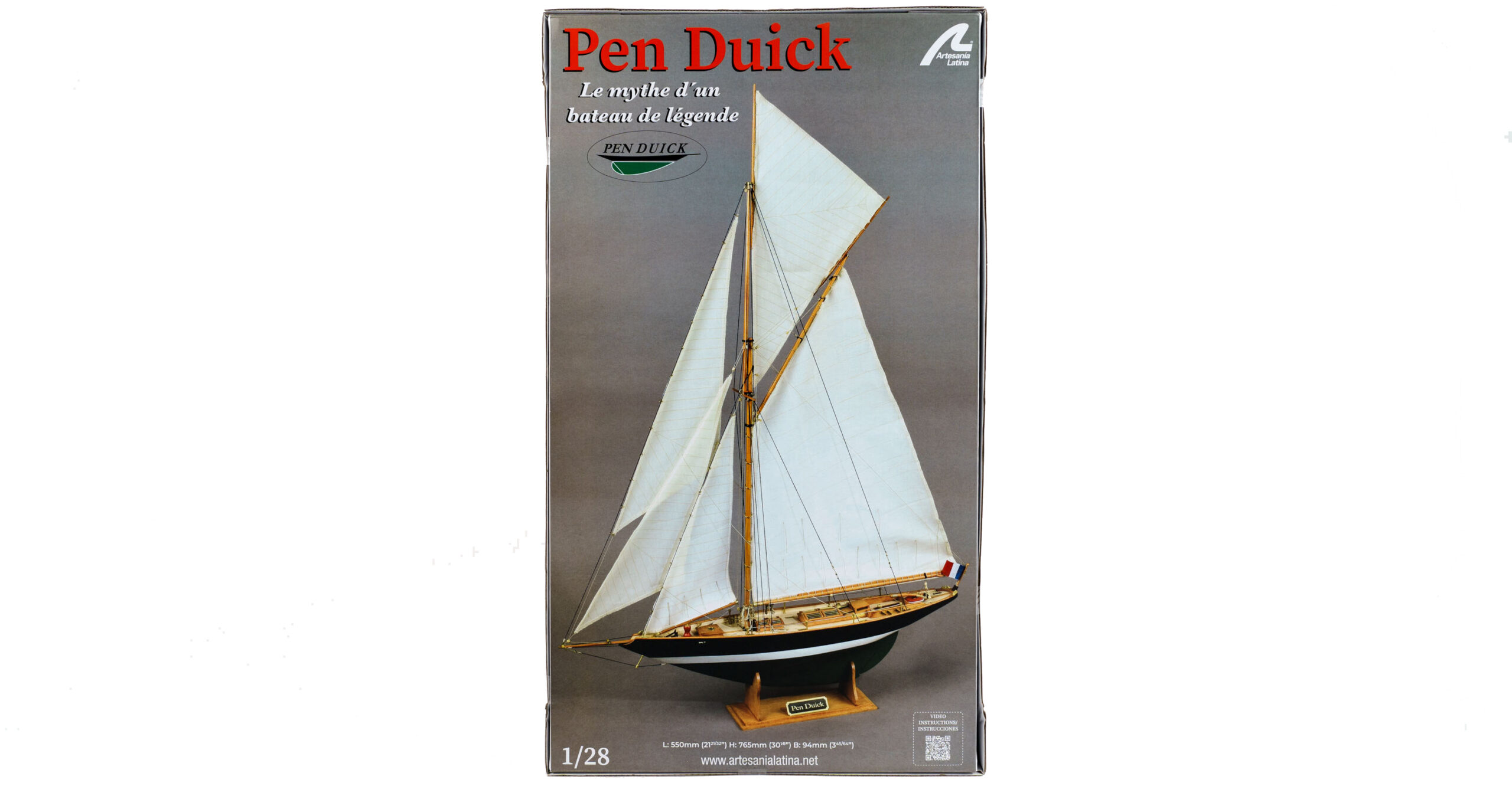 Pen Duick Sailboat Model Kit (22418N) at 1:28 scale by Artesanía Latina.