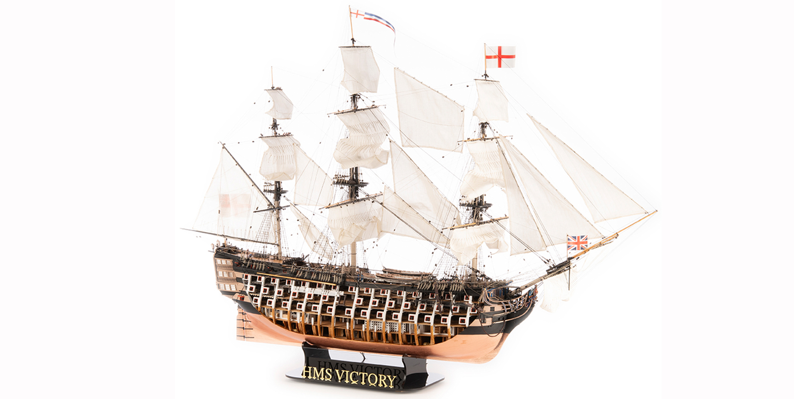 HMS Victory Modeling Kit Trafalgar 1805 Edition at 1:84 Scale (22900-OP) by Artesanía Latina.