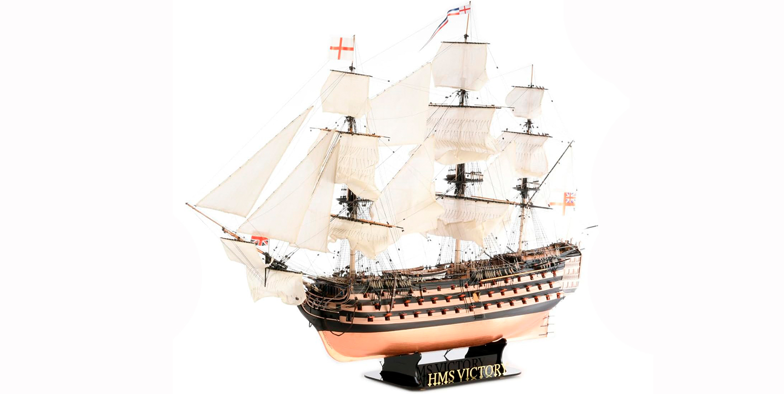 Maqueta HMS Victory en Madera a Escala 1/84 Trafalgar 1805 (22900-OP) de Artesanía Latina.