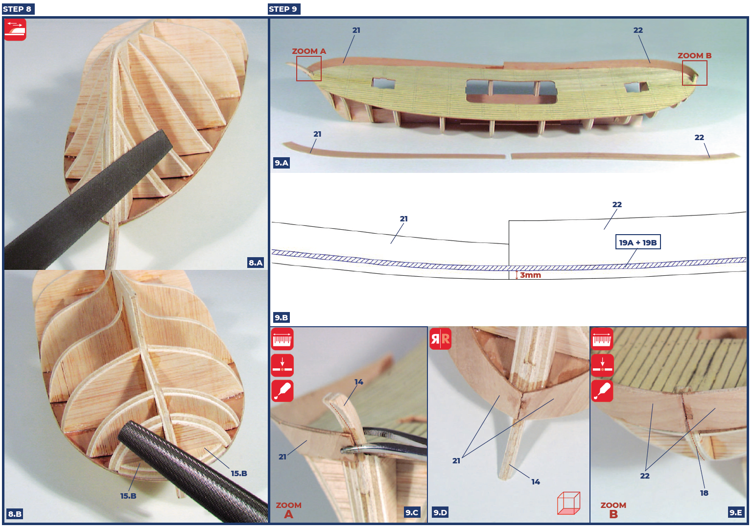 Instrucciones Maqueta Barco Bonitero Mar Cantábrico Marina II (20506) de Artesanía Latina.