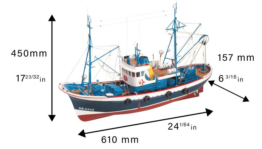 Maqueta Barco Bonitero Mar Cantábrico Marina II (20506) de Artesanía Latina.
