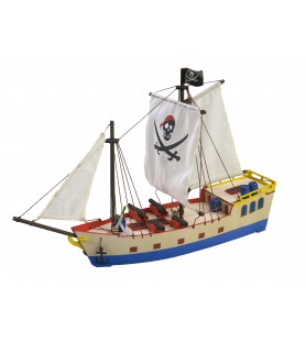 Holzmodell für Kinder +8: Piratenschiff