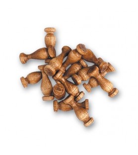 Colonna in legno di noce 14 mm (15 pezzi) per modellismo...