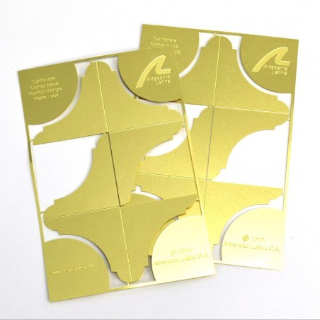 Set 4 pezzi d'angolo in ottone Nº2