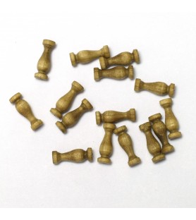 Pojedyncza kolumna z orzecha włoskiego 10 mm (18 sztuk) do modelowania statków