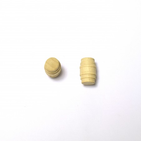 Fass aus Buchsbaumholz von 12 mm (4 Stück) für den Schiffsmodellbau