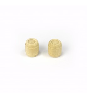 Beczka z bukszpanu 18 mm (2 sztuki) do modelowania statków