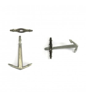 Hiszpańska kotwica 30x20 mm do modelowania statków (2 sztuki)