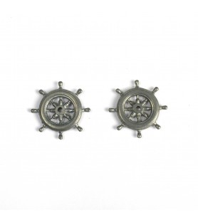 Metalowe koło sterowe 20 mm do modelowania statków (2 sztuki)
