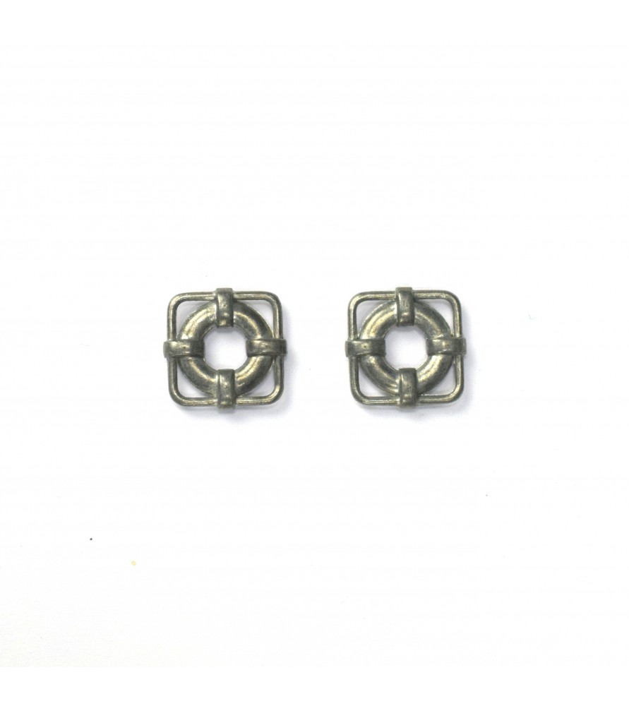 Metall-Rettungsring 15x15 mm (2 Stück) für...