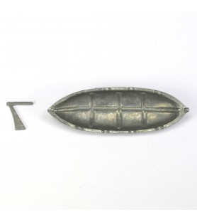 Mała metalowa łódź 86 mm (1 szt.) do modelowania statków