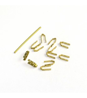 Mosiężny zawias steru kierunku 10x4,5 mm (12 sztuk)