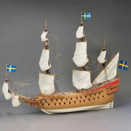 Warship Vasa. 1:65 Wooden Model Ship Kit 1