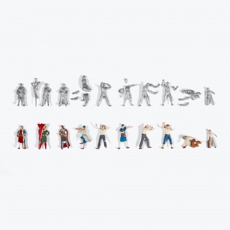 Set van 10 metalen figuren: Caravel Santa María