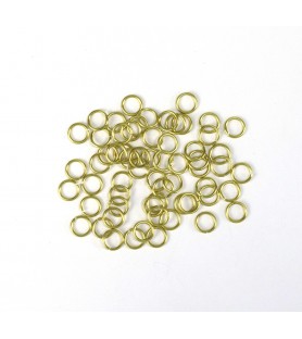 Pierścień mosiężny o średnicy 6 mm (60 sztuk)