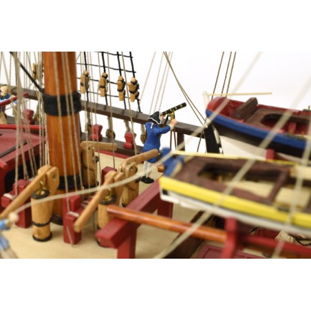 Set van 14 figuren met metalen accessoires voor HMS Endeavour