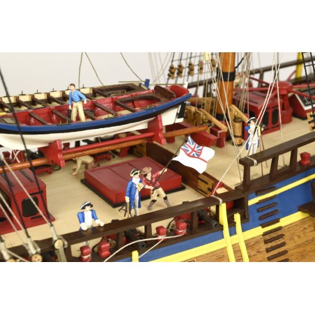 Set di 14 figure con accessori in metallo per HMS Endeavour