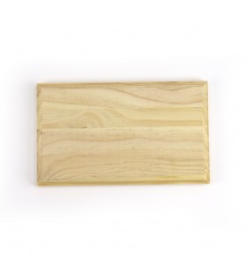 Podstawa wystawowa z litego drewna sosnowego o prostokątnym kształcie (11.81''x7.08'' / 300x180mm)