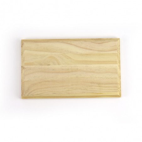 Massief grenen houten standaard met rechthoekige vorm (300x180mm)