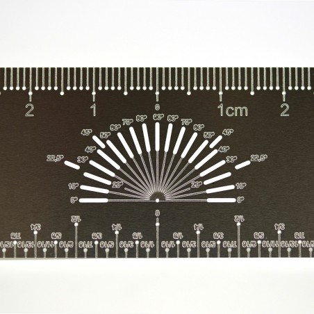 Micro righello di centratura per modellismo e artigianato