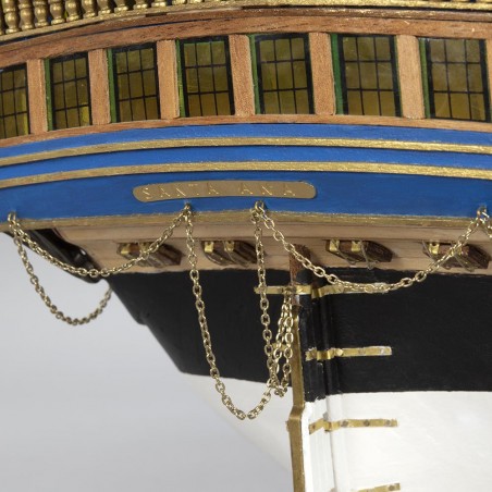 Navío de Línea Santa Ana 1:84. Maqueta de Barco en Madera 9