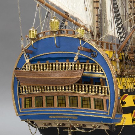 Navire de Ligne Santa Ana 1:84. Maquette de Bateau en Bois 11