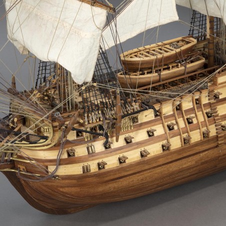 Navire de Ligne Santa Ana 1:84. Maquette de Bateau en Bois 25