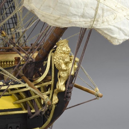 Navire de Ligne Santa Ana 1:84. Maquette de Bateau en Bois 3